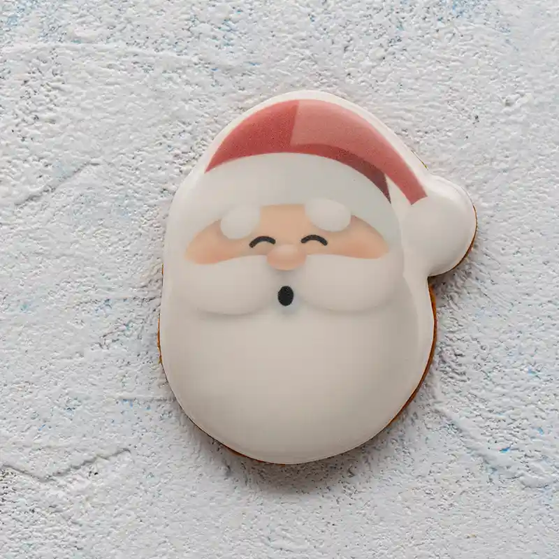 Medový perníček ve tvaru obličeje Santa Clause od Dortoff Nymburk